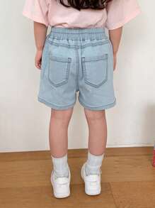 Dazy Kids 年轻女孩秋季服装女孩牛仔短裤