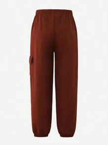 SHEIN 男童渐变长袖衬衫和宽松工装裤套装 - 彩色 - 查看 5