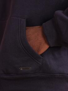 SUMWON 优质重磅抽绳连帽衫冬季休闲街头运动健身运动衫舒适必备袋鼠口袋都市风格