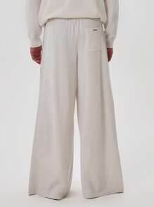 Musero Wide Leg Contrast Stripe Leg Elasticated Drawstring Waistband Autumn Winter Tracksuit Bottoms Only