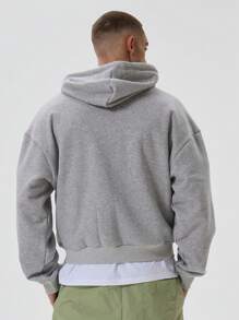 Musero Oversized Full Zip 'M' Slogan Hoodie