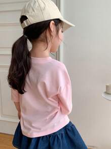 Dazy Kids 女童T恤，秋季系列 - 米色 - 查看 3