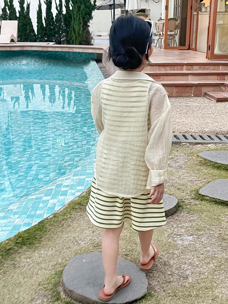 2pcs/Set Young Girl Girls Autumn Outfits Vacation