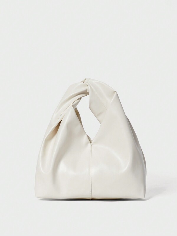 Bolso de hombro baguette minimalista casual de unicolor de PU de moda para mujeres