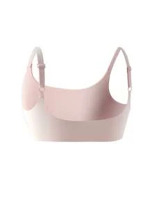 3 件套少女休闲字母和心形印花内衣套装