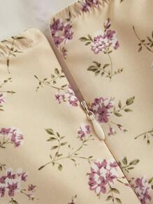SHEIN MOD Women's Ditsy Floral Dress,Music Festivals,Prom Dress,Beach Outfits For Woman,Spring Outfits For Women - Multicolor - View 3