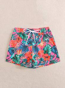 SHEIN Swim Women Random Printed Swimwear Bottom Bottoms, For Beach Summer Vacation - Multicolor - View 6