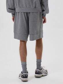 Musero Pantalones cortos jogger de doble capa