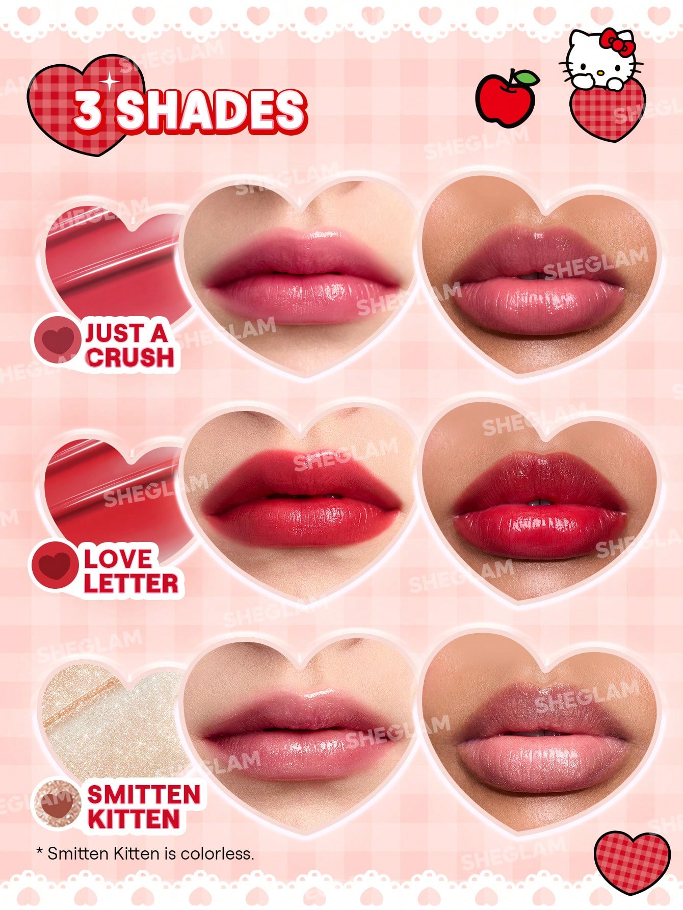 Hello Kitty｜SHEGLAM Be My Baby Hydrating Lipstick-Smitten Kitten 5