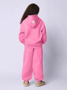SUMWON Cozy Winter Sweatsuit Matching Set Fleece Tracksuit Lounge Outfit Ny Legacy Jogger Sweatpants Sports Athletic Casual Workout Two Piece Set