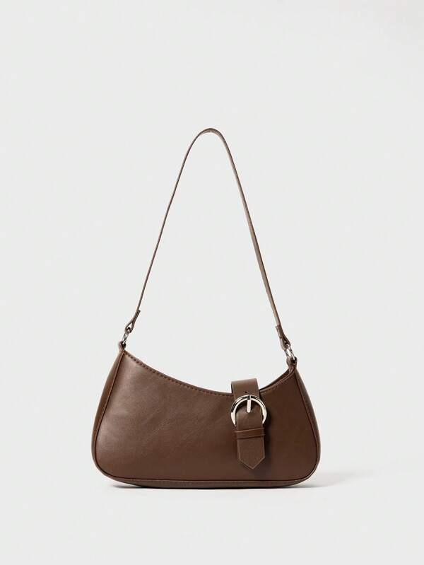 Bolso de hombro decorativo de unicolor, de moda y sencillo, adecuado para compras, carteras, compras, mujeres jóvenes, estudiantes universitarios, recién llegados, trabajadores de cuello blanco. Son muy adecuados para oficinas, universidades, trabajo, negocios, viajes al trabajo, actividades al aire libre, viajes y salidas. Regalos de Navidad de invierno