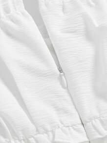 SHEIN MOD White Maxi Lace Ruffled Victorian Vintage Dress, Party Dress, Prom Dress, Vacation Outfits Woman,Summer Dress,Vacation Outfits Woman,Country Outfits,Boho Dress,Women's Holiday Dress - White - View 3