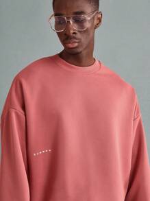 SUMWON 比佛利山庄罗迪欧大道短款运动衫超大码都市街头时尚潮流休闲居家日常套头衫秋冬上衣