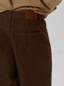 Musero Men Denim Straight Leg Jeans For Spring Summer - Brown - View 3