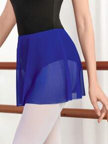 Dansine Solid Color Patchwork Simple Spaghetti Strap Casual Dancewear Latin Dancewear  Ballet Tutus Ballroom Dance Dresses/Skirts Dancewear/Dance Costumes/Dance Dresses/Dance Skirts - Multicolor - View 5