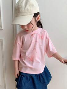 Dazy Kids 女童T恤，秋季系列 - 米色 - 查看 5