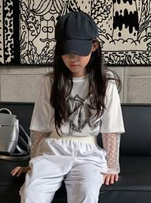 Dazy Kids 青少年女孩秋季T恤，返校服装 - 白色 - 查看 1