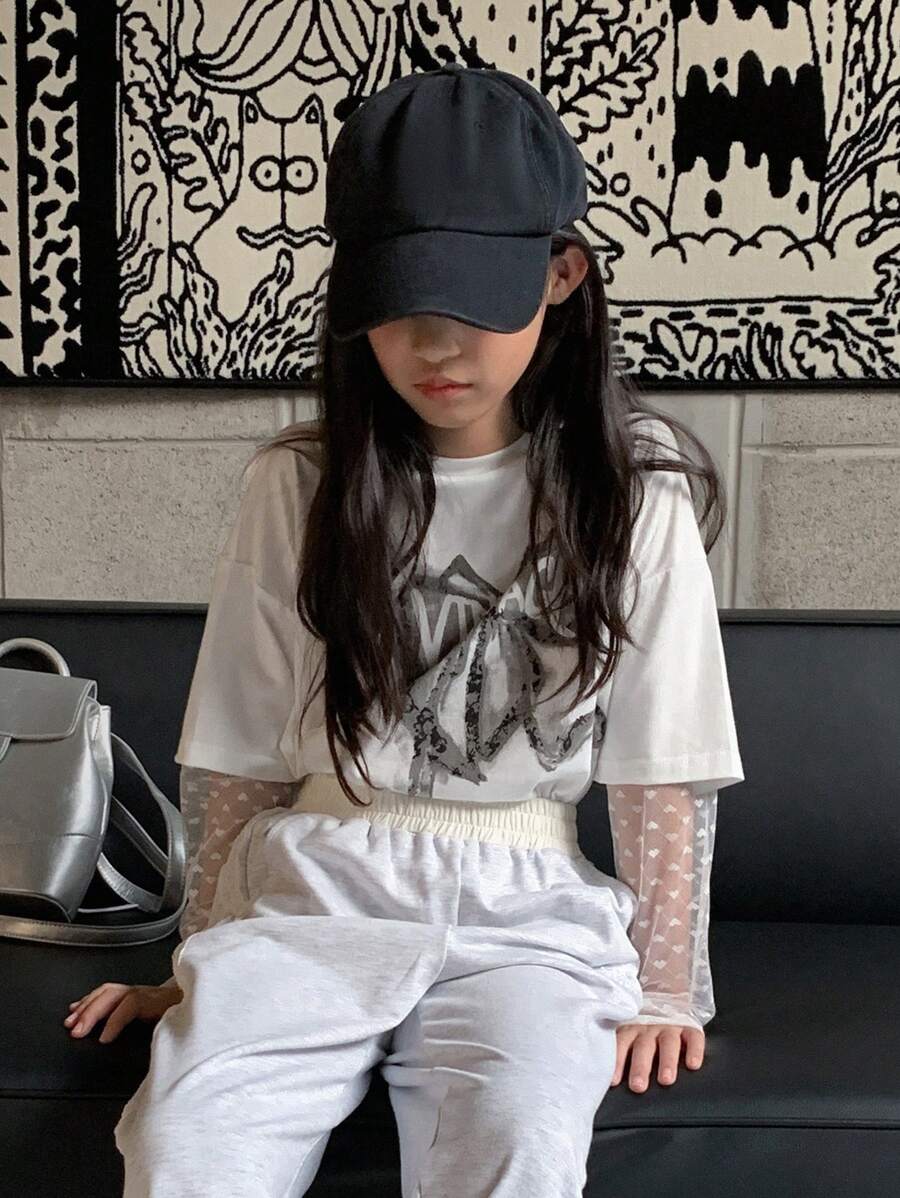 Dazy Kids 青少年女孩秋季T恤，返校服装 - 白色 - 查看 1