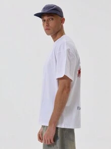 Musero Oversized Printed Flower T-Shirt