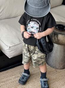 DAZY 2pcs/Set Kids Boys Fall Outfit - Black - View 1