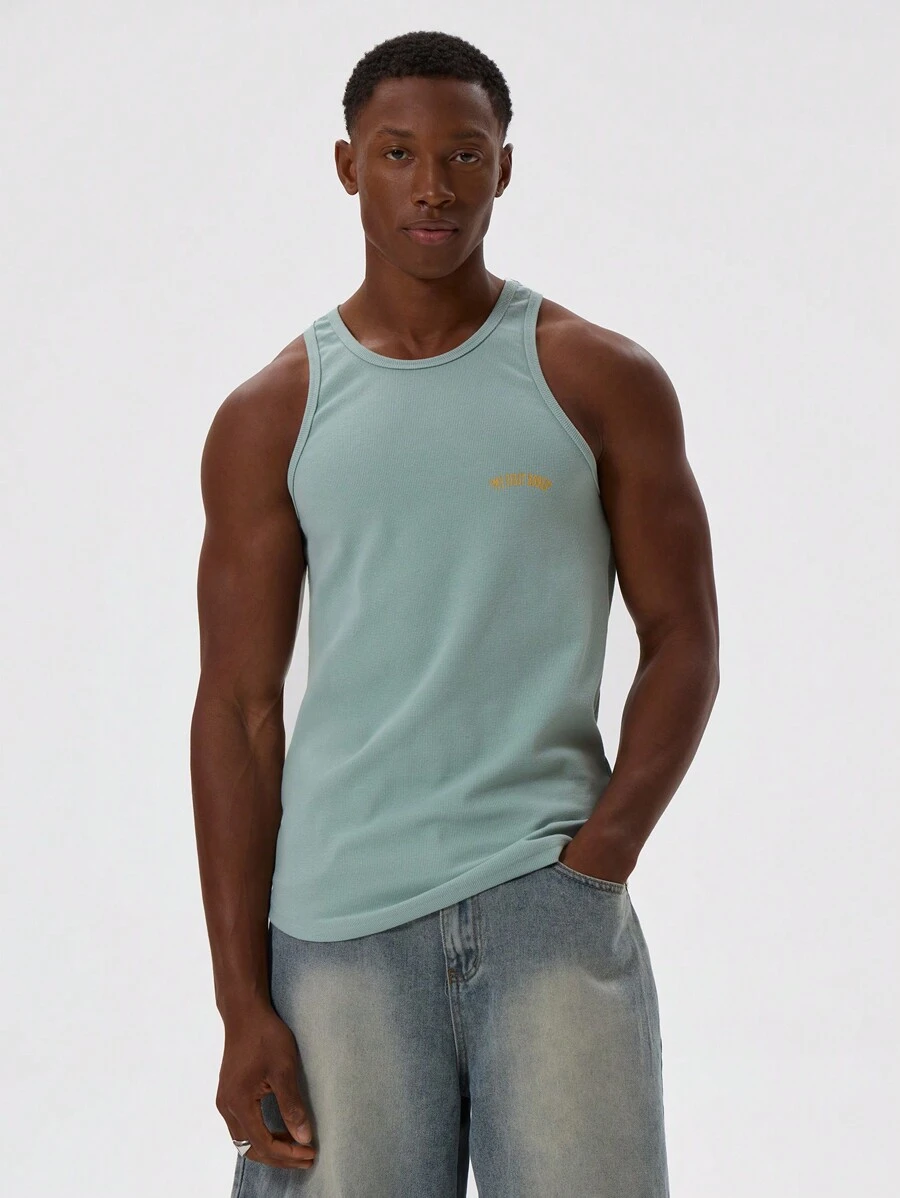 Musero Blusa con botones, mangas cortas, paneles de contraste y rayas, con detalles de eslogan gráfico, esencial para primavera y verano - Verde - Ver 1