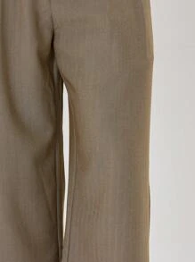 Musero Extreme Oversized Cropped Pant - Khaki - View 5
