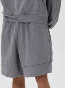 Musero Pantalones cortos jogger de doble capa