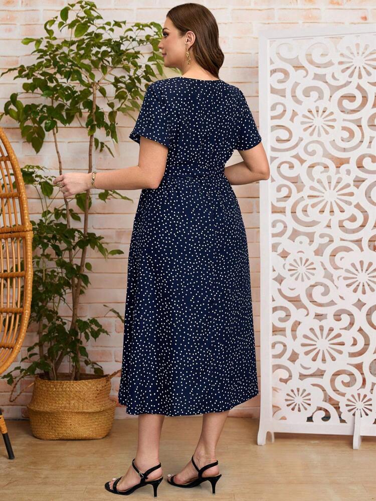 Plus Size Casual Simple Fashion Sundress, Suitable For Daily Wear,Suitable For Summer,Summer Outfits For Women,