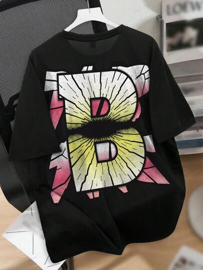 Claim Dot Manfinity Streetrush 男士印花宽松T恤，男友礼物，圣诞礼物，街头风，男士印花T恤