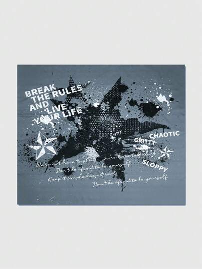 Goth 1pc Large Dark Style Printed Pentagram Tapestry, Wall Decor Hanging Cloth For Living Room Or Bedroom