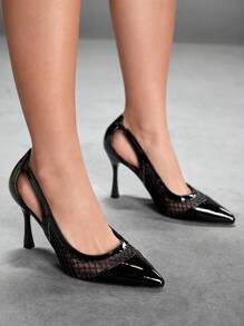 CUCCOO SZL Décolleté con punta affusolata e tacco alto, Neri, tacchi a spillo sexy, scarpe di moda da donna per feste, abiti da sera, outfit casual, uscite serali, stile da strada - nero - Visualizzare 2