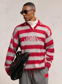 AKNOTIC Party 1pc Men's Turtleneck Fitted Casual Knitted Half-Zip Pullover Sweater, Suitable For Autumn/Winter - Multicolor - View 4