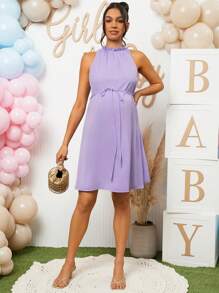 Loomaby Schwangerschaft Gender Enthüllungs Kleid, für Baby Shower Party