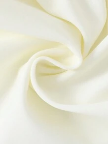 SHEIN Swim Beach Summer Women New Ruffled Mesh Splicing Solid Color Ladies Resort Cover-Up Skirt - Beige - View 4