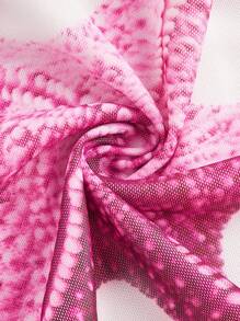 SHEIN MOD 白色印花背心，翻领和后背系带，夏季背心，海洋主题背心，邮轮服装，沙滩服装，外出背心 - 白色 - 查看 3