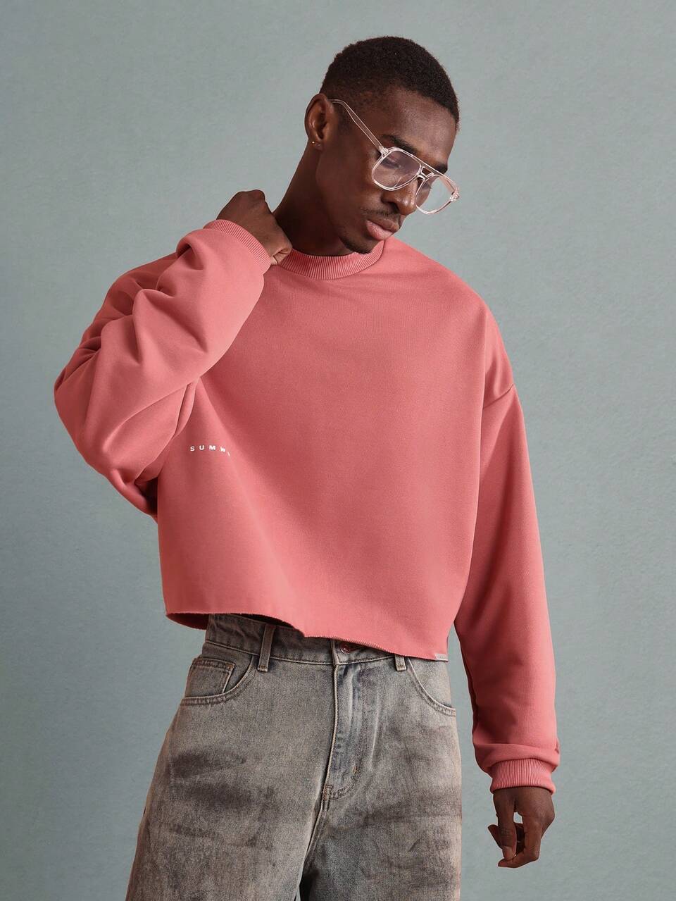 Beverly Hills Rodeo Drive Oversized Cropped Sweatshirts