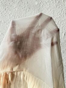 大码黑白条纹印花不对称领口分体泳衣，适合夏季海滩度假