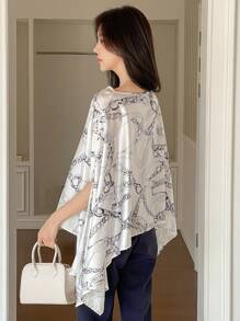 DAZY 女士休闲简约日常衬衫 - 白色 - 查看 4