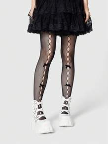 ROMWE Goth 女士纯色金属装饰休闲厚底乐福鞋 - 白色 - 查看 2