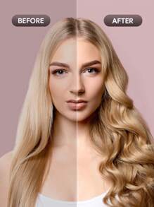 JMMO Rotating Curling Iron,Automatic Hair Curler,LED Indicator 4 Temp Settings Easy Styling For An All-Day Hold In 3 Minutes,Beauty & Personal Care Necessary Instruments - US Plug - White - View 7