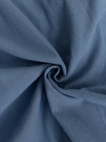 SHEIN Loose Maternity Dress, Casual & Comfortable For Daily Wear - Blue - View 6