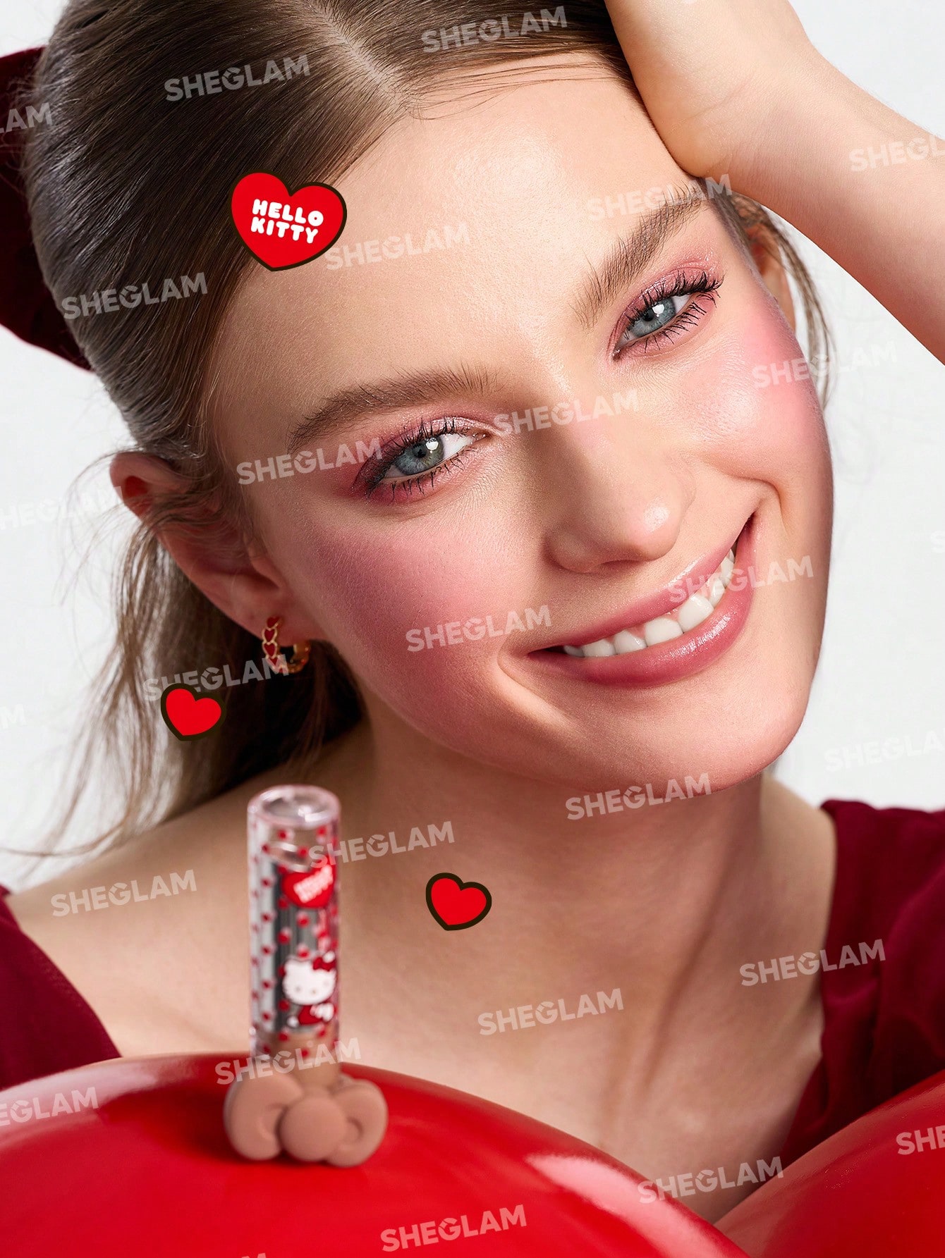 Hello Kitty｜SHEGLAM Be My Baby Hydrating Lipstick-Smitten Kitten 3