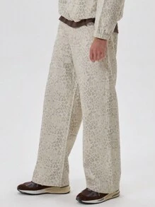 Musero 全身豹纹印花长袖四分之一拉链连帽毛衣套头衫运动服套装上衣（仅限上衣）春夏必备 - 彩色 - 查看 5