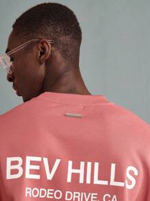 SUMWON 比佛利山庄罗迪欧大道短款运动衫超大码都市街头时尚潮流休闲居家日常套头衫秋冬上衣