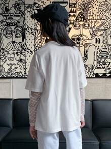 Dazy Kids 青少年女孩秋季T恤，返校服装 - 白色 - 查看 6