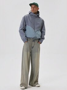 Musero 宽松水洗牛仔裤，日常必备单品 - 春夏街头风 - 彩色 - 查看 1