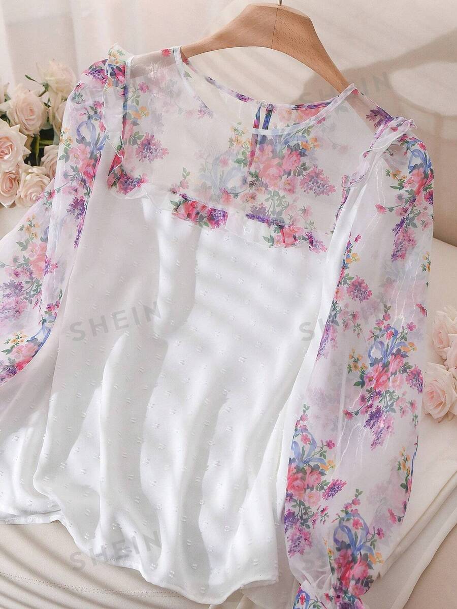 SHEIN Frenchy Einfaches lässiges Langarmhemd in Große Größen für Herren, modischer Alltags-Look