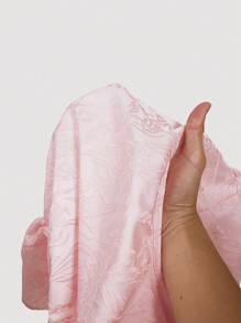 SHEIN MOD 粉色浪漫可爱系带女式衬衫上衣、外套 - 粉色 - 查看 5