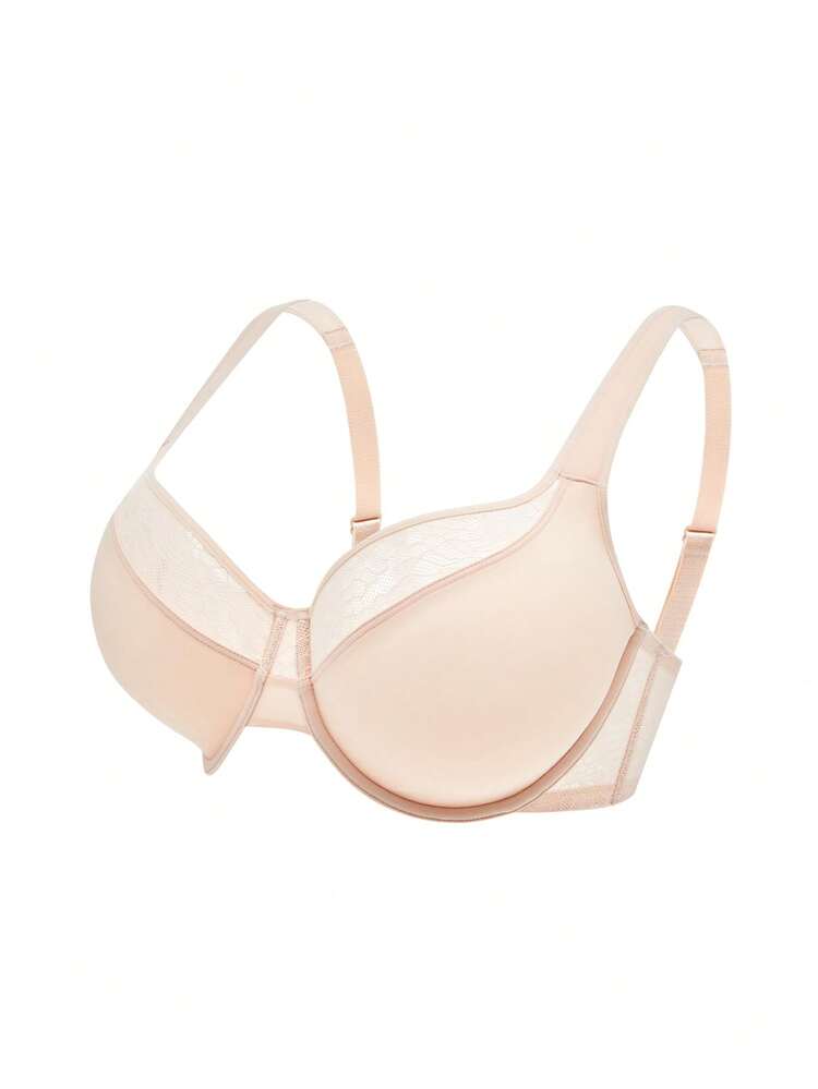Plus Full Coverage Unlined Lace Bra