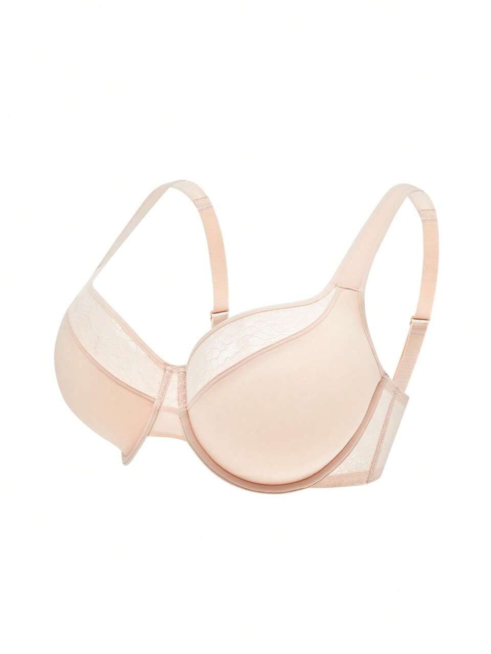 Plus Full Coverage Unlined Lace Bra
